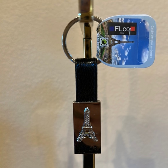 Paris, France Keychain and Paris themed mini bistro pillow bundle - Picture 2 of 5